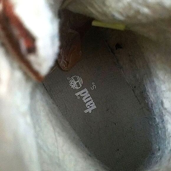 Timberland Earthkeepers Authentic Teddy Fleece Leather Brown Boots, women's 7 - Picture 9 of 14